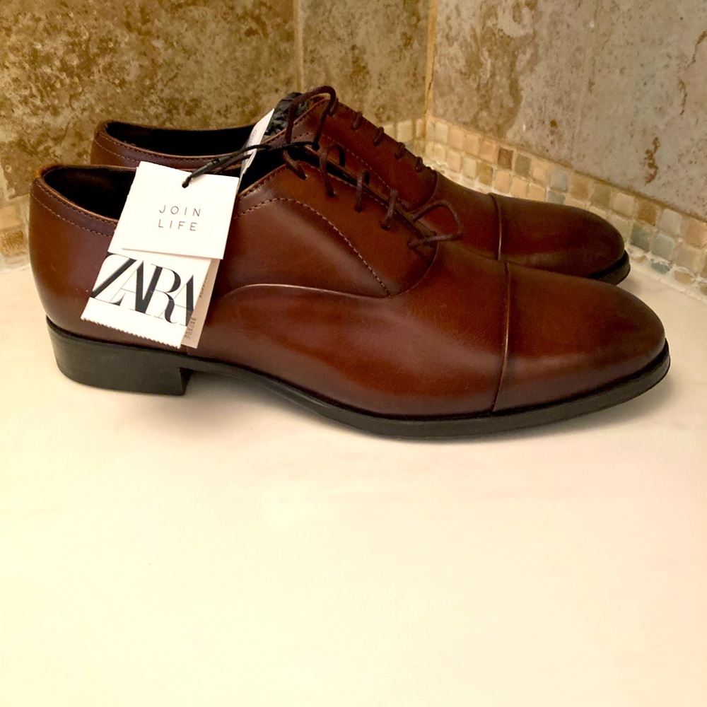 Zara leather Oxford dress shoes